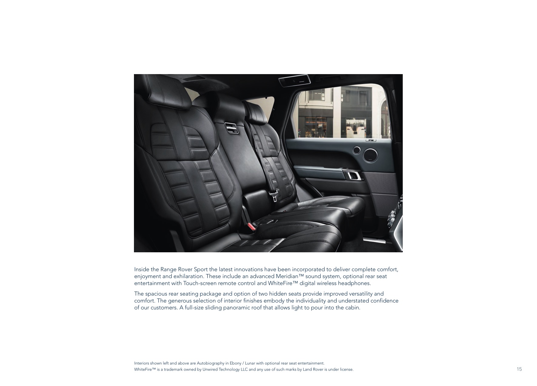 2015 Range Rover Sport Brochure Page 41
